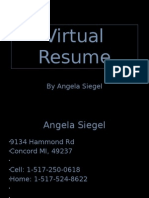 Virtual Resume: by Angela Siegel
