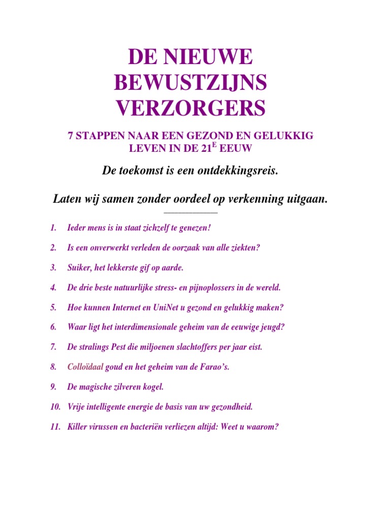 Denieuwebewustzijnsverzorgers