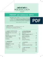 FMUSP em Números 2013: Excelência Do Ensino Reconhecida Internacionalmente