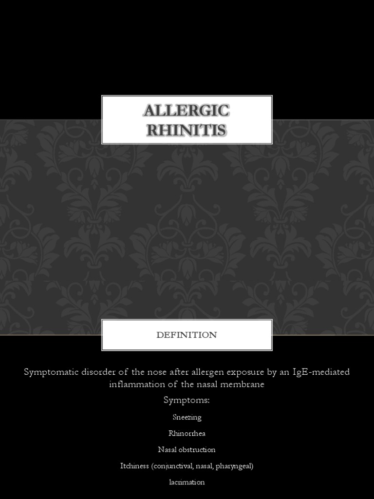 Allergic Rhinitis | PDF