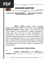 Adjudicação Compulsória - Erenio Campos e Dulce Carmo x Intersid