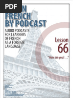 Download Learn French by Podcast Lesson 66 by hughan00 SN20703218 doc pdf