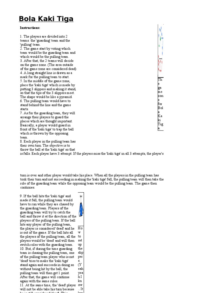 Bola Kaki Tiga PDF Ball Games Sports