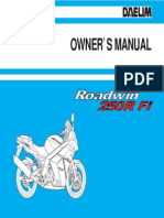 Daelim VJF250 Owners Manual