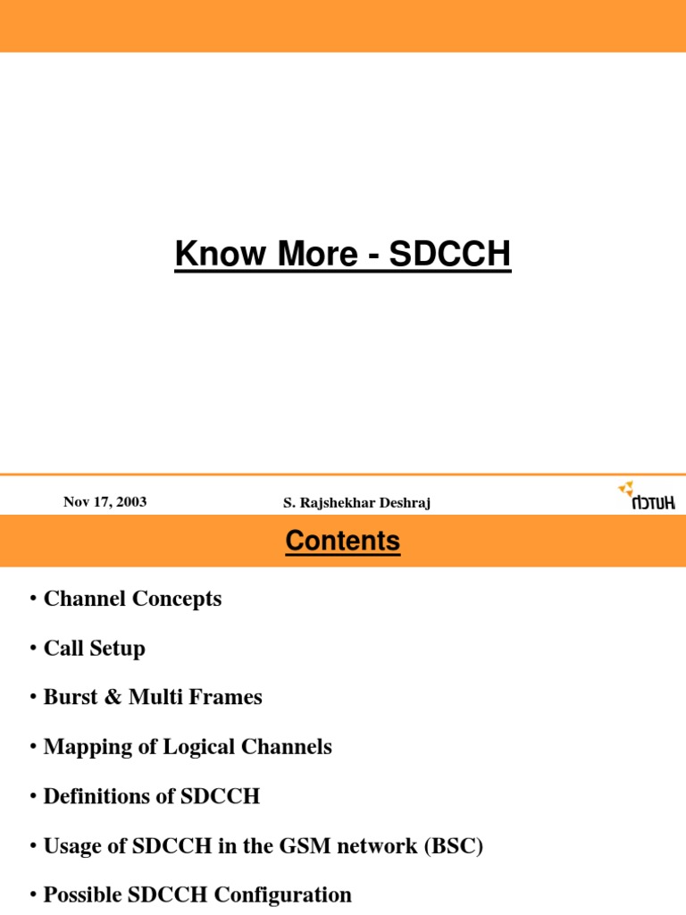Understanding SDCCH in GSM Networks | PDF | Teaching Methods ...