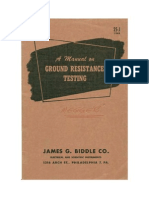 Manual of Ground Resistance Testing - With Your Megger - Biddle (1947) WW