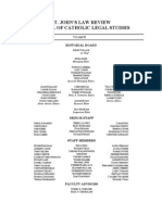 St. John's Law Review Volume 88 Masthead