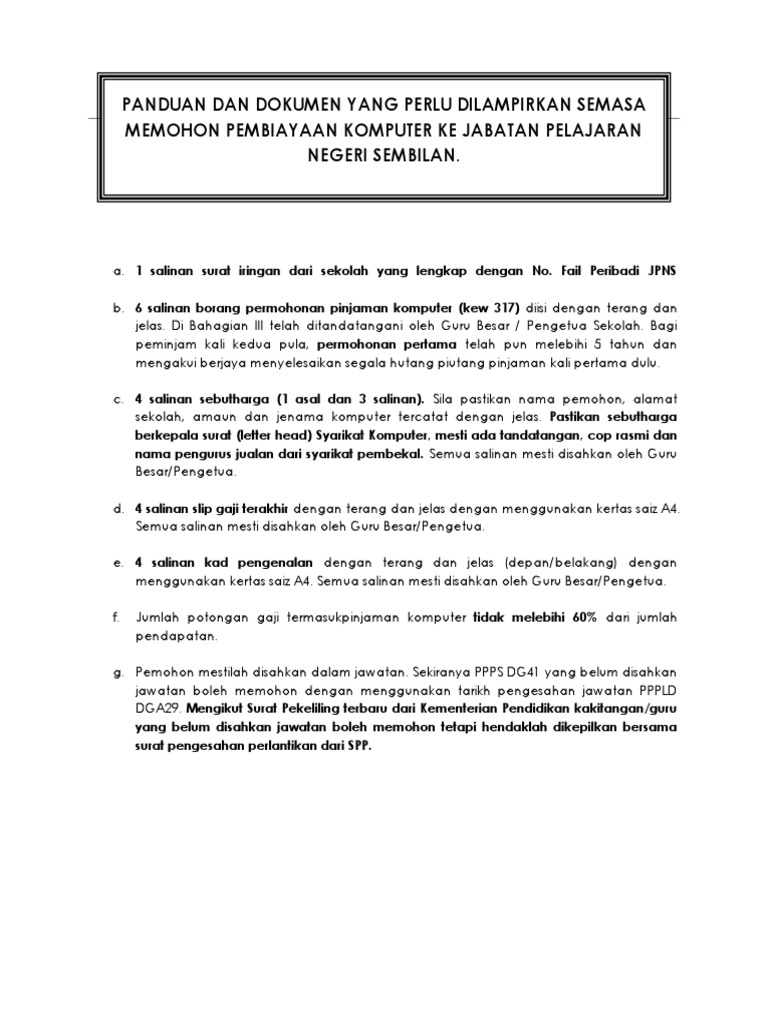 Contoh Surat Permohonan Pembelian Printer