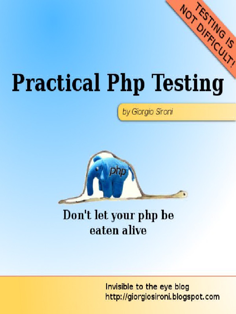 Practical PHP Testing | PDF | Unit Testing | Parameter (Computer ...