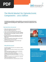 The World Market For Optoelectronic Components - 2011 Edition