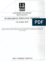 DNV OS F101 - Submarine Pipeline Systems