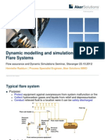 Dynamic Modelling and Simulation of Flarenet