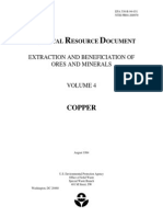 EXTRACTION AND BENEFICIATION OF ORES AND MINERALS VOLUME 4 - COPPER