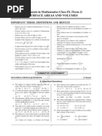 AL Brothers Prakashan: 13. Surface Areas and Volumes Assignments in Mathematics Class IX (Term 2)