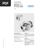Gas and Air Filter (DUNGS Model GF Catalog)