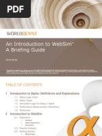 An Introduction To Websim A Briefing Guide