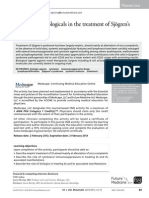 Cytotoxics or Biologics in The Treatment of Sjogren's Syndrome Biological Agents