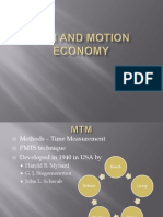 MTM and Motion Economy in Industrial Engineering