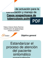 Protocolo de actuación para la identificación y manejo de Casos sospechosos de tuberculosis pulmonar