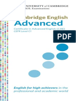 Cambridge English Advanced Leaflet