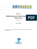 D4.13.1 3DRSBA Experiment Problem Statement and Requirements