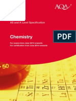 Chemistry: AS and A Level Specification