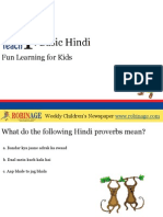Fun Learning for Kids - Basic Hindi