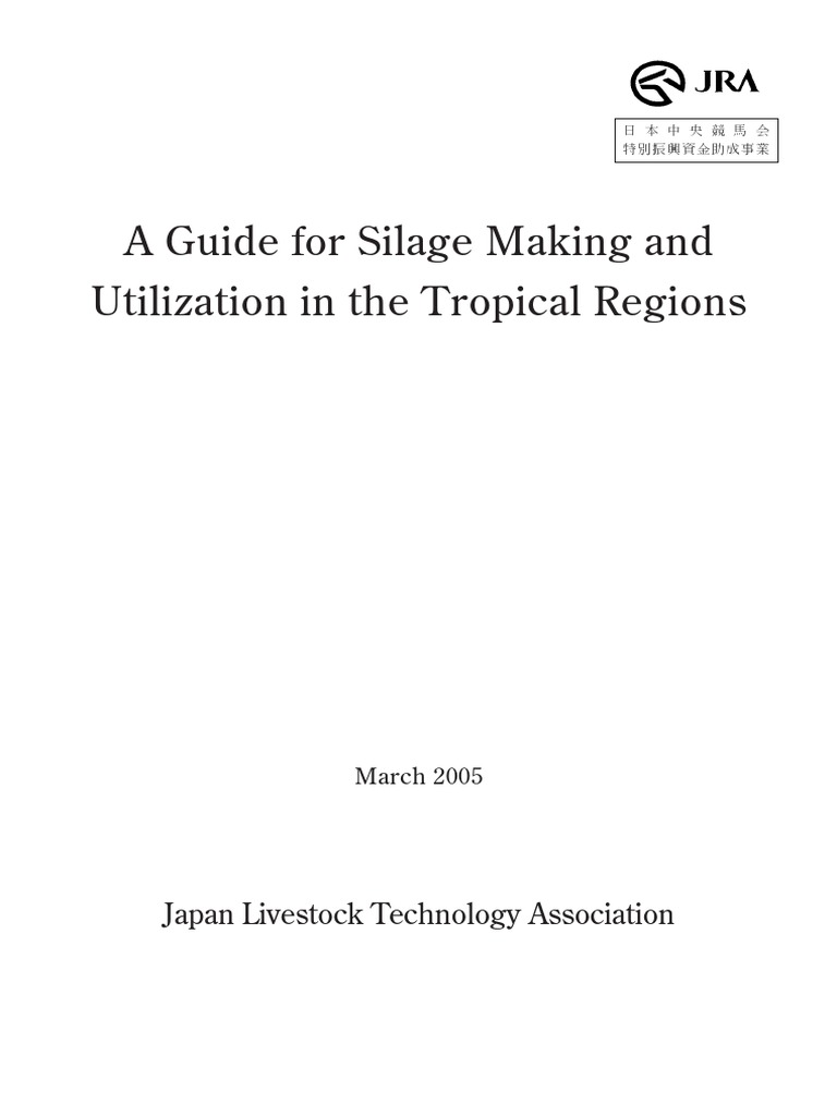 A Guide For Silage Making | PDF | Urea | Hay