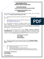 Procurement Notice Printing