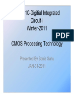 ECE 510-Digitial Integrated Circuit-I Winter-2011 CMOS Processing Technology