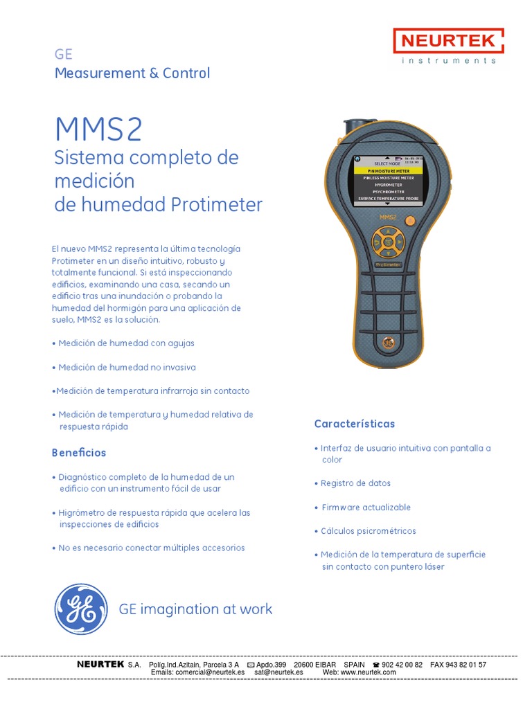 Protimeter MMS2 | PDF | Humedad | Medición