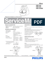 Service Manual: Mixer HR1538 HR1548 HR1538/BI