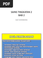 Sains Tingkatan 2 Gizi Seimbang