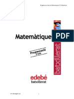 Programació D'aula de Matemàtiques II 2n Batxillerat