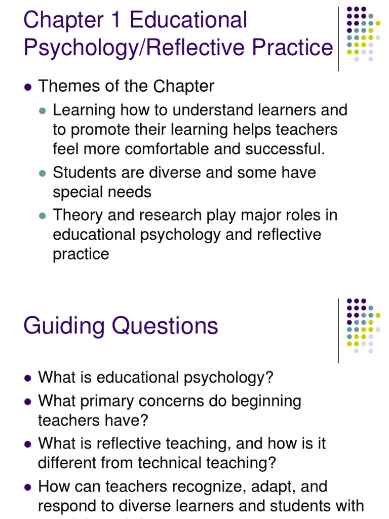 1 - Ed Psy - Reflective Practice | PDF