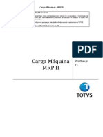 Carga Maquina - MRPII - P11