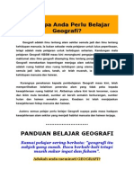 panduan belajar geografi 2013