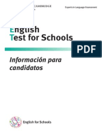 Ket For Schools-Information For Candidates