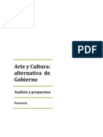 40-caracteres Arte y Cultura: alternativa de Gobierno