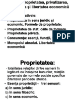 Tema 3. Proprietatea, Privatizarea, Concurenta