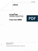 Banda de Infusión, Baxter, Flo-Gard 6201, Manual de Servicio