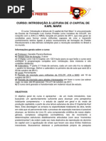 INTRODUÇÃO À LEITURA DE O CAPITAL DE KARL MARX
