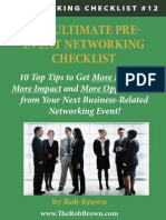 Pre-Event Networking Preparation - Making The Most From Networking Events