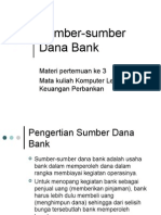 Sumber-Sumber Dana Bank