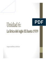 U6. La lírica del siglo XX hasta 1939