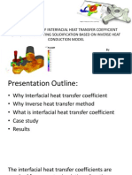 Identification of Interfacial Heat Transfer Coefficient During Casting