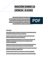 Información Sobre La Influenza A H1N1