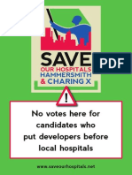 Save Our Hospitals Poster