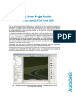 Avant Projet Routier Avec Civil 3D