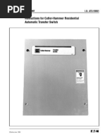 Download Cutler Hammer Residential ATS Switch Manual by jacksmarine SN207155134 doc pdf